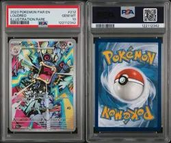 2023 POKEMON PARADOX RIFT ILLUSTRATION RARE LOUDRED #212 PSA 10 - Image 1