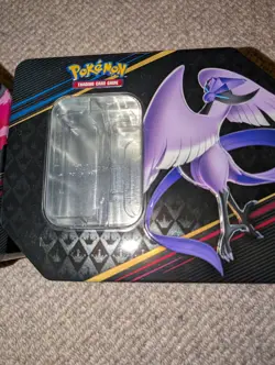3x Pokemon TCG Crown Zenith Moltres Articuno Zapdos Empty Tins - Image 2