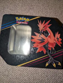 3x Pokemon TCG Crown Zenith Moltres Articuno Zapdos Empty Tins - Image 4
