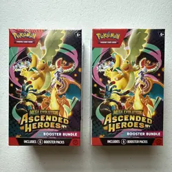 2x Ascended Heroes Booster Bundles: Pokemon - New & Sealed - Mega Evolution - Image 1