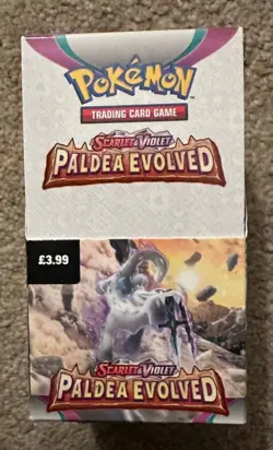 Pokemon TCG Paldea Evolved Half Booster Box (18 Booster Packs) - UNSEALED - Image 1