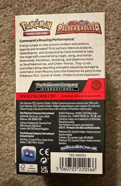 Pokemon TCG Paldea Evolved Half Booster Box (18 Booster Packs) - UNSEALED - Image 4