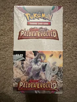 Pokemon TCG Paldea Evolved Half Booster Box (18 Booster Packs) - UNSEALED - Image 5