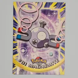 Topps Pokemon Magnemite #81 TV Animation Edition Non Holo Blue Logo - Image 1