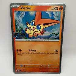 Pokemon TCG Victini Black Bolt Stamped Holo Rare 012/086 NM - Image 1
