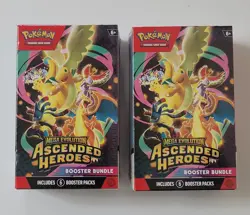 Pokemon Mega Evolution Ascended Heroes Booster Bundle Lot Of 2 IN HAND - Image 1