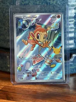 Pokemon Chimchar 1st Partner Illustration Promo English Holo - Image 1