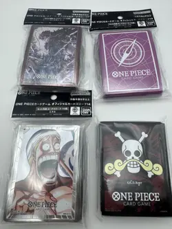 ONE PIECE Card Game Official Sleeves Set 4 Types Kid Enel Roger Vol.13 14 JP - Image 1