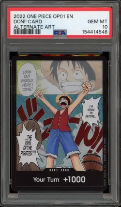 One Piece CCG Don!! Card Alternate Art OP01 PSA 10 Gem Mint - Image 1