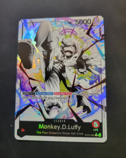 One Piece Monkey D. Luffy Leader ST21-001 Alt Art Parallel Gear 5 - Image 1