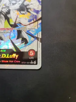 One Piece Monkey D. Luffy Leader ST21-001 Alt Art Parallel Gear 5 - Image 4