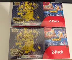 Pokemon Surging Sparks Elite Trainer Box + Booster Bundle, 2-pack ~ Lot of 2 - Image 2