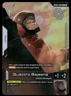 Quattro Bajeena (Store Tournament Winner Pack 02) U+ Gundam Promotional Cards GD - Image 1
