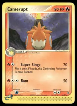 Pokemon Cards Camerupt 24/97 Dragon Uncommon LP - Image 1
