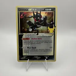 Pokemon TCG Greninja Gold Star SWSH144 25th Anniversary Celebrations Promo Card - Image 1