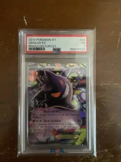 Pokemon Gengar EX TCG Card Phantom Forces Ultra Rare Holo, 34/119 Psa 1 - Image 1