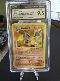 CGC 9.5 Charizard 003/034 Trading Card Game Classic Holo Pokemon TCG 2023 - Image 1