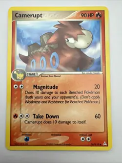 Pokemon TCG Camerupt Holon Phantoms Card 36/110 Regular Uncommon - NM/lp - Image 1