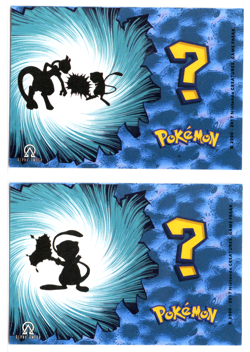 POKEMON - WHOS THAT POKEMON U * MEW & MEWTWO * GLITTER FOIL CARD - Image 2