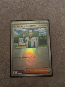 Pokemon TCG Professor's Research Pokeball Card 123/131 Prismatic Evolutions - Image 1