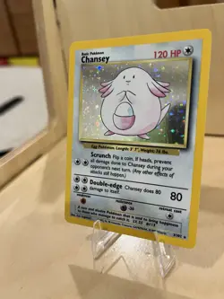 Chansey Base Set 003/102 Pokemon TCG Holo Rare Card - Image 2