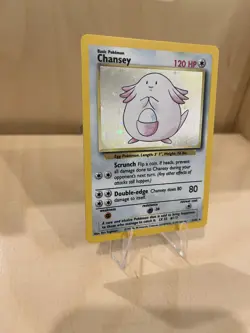 Chansey Base Set 003/102 Pokemon TCG Holo Rare Card - Image 3