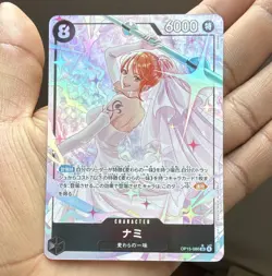 Bandai One Piece Card Game OP15 Nami OP15-086 SR Alt Art Holo Japanese - Image 1