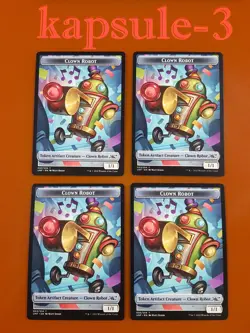 4x Clown Robot (003/014) | TOKEN | Unfinity | MTG Magic Cards - Image 1