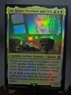 Mr. House, President and CEO Universes Beyond: Fallout MTG Foil Lightly Played - Image 1