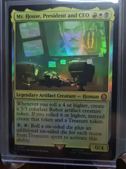 Mr. House, President and CEO Universes Beyond: Fallout MTG Foil Lightly Played - Image 3