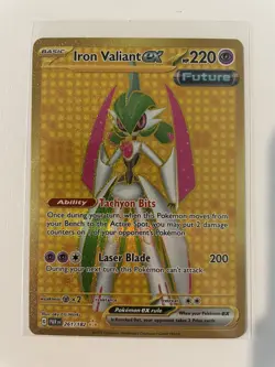 Iron Valiant ex 261/182 Hyper Rare Paradox Rift Pokemon NM - Image 1