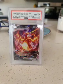 Pokemon TCG Charizard VMAX SWSH261 Promo Full Art Holo Card - Image 3