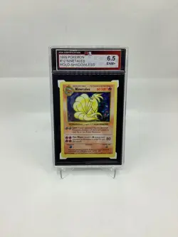 1999 Pokemon Base Set 12/102 Ninetales Holo Shadowless KSA 6.5 - Image 1