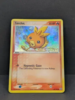 Torchic 69/106 EX Emerald Reverse Holo Rare Vintage Pokemon TCG MP+ - Image 3