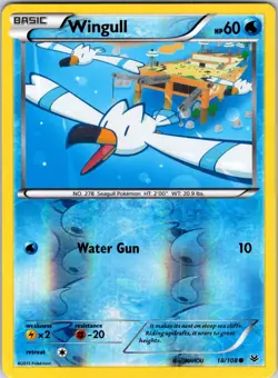 Wingull 18/108 XY - Roaring Skies Pokemon NM/LP Reverse Holo - Image 1