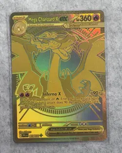 Mega Charizard X EX 130/094 Me02: Phantasmal Flames Holo Full Art ENG 360 HP - Image 1