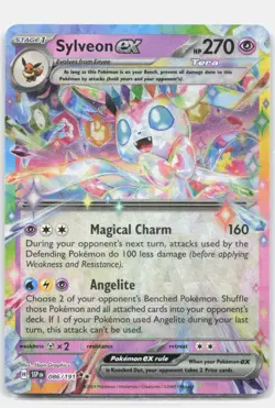 Sylveon ex 086/191 Double Rare Surging Sparks Pokemon Holo Near Mint - Image 1