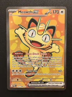 Pokemon TCG Perfect Order Meowth EX #107/088 Ultra Rare Full Art - Image 1