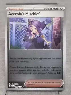 Acerola's Mischief 113/132 Uncommon Reverse Holo Pokemon TCG Mega Evolution NM - Image 1