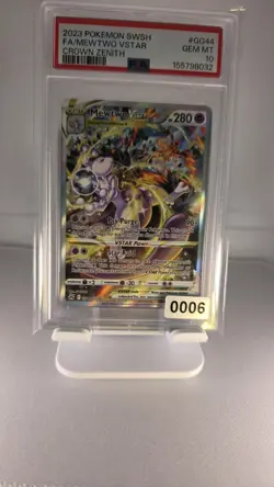 Pokemon 2023 Mewtwo VSTAR Crown Zenith Galarian Gallery GG44 PSA 10 Holo - Image 3