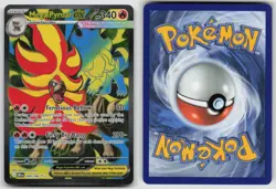 Mega Pyroar ex 099/086 Ultra Rare ME04: Chaos Rising Pokemon Holo NM - Image 3
