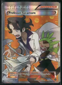 2016 Pokemon XY Steam Siege Professor Sycamore 114/114 Full Art Ultra Rare - Image 1
