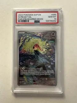 2023 POKEMON SVP EN-SV BLACK STAR PROMO #065 SCREAM TAIL PSA 10 - Image 1