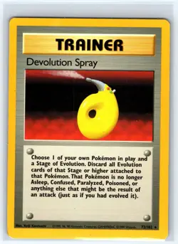 Devolution Spray 72/102 Rare Base Set Unlimited Pokemon Lightly Played - Image 1