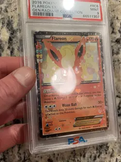 2016 POKEMON XY GENERATIONS RADIANT COLLECTION #RC6 FLAREON EX PSA 9 - Image 3