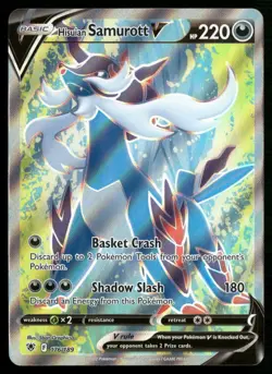 Hisuian Samurott V (Full Art) 176/189 SWSH10: Astral Radiance Pokemon TCG - Image 1