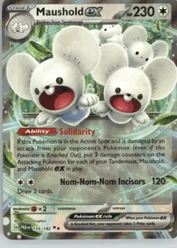 Maushold ex 155/182 Double Rare Paradox Rift Pokemon Near Mint - Image 1
