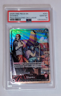 PSA 10 SHANKS FOIL PSA MAGAZINE PROMO! *ONE PIECE* - Image 1