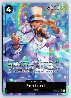 Rob Lucci (093) (Alternate Art) OP05-093 One Piece Awakening of the New Era NM - Image 1