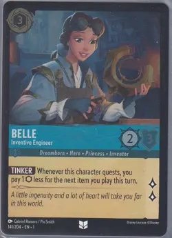 Cold Foil Belle - Inventive Engineer 141/204 Uncommon Disney Lorcana - Image 1